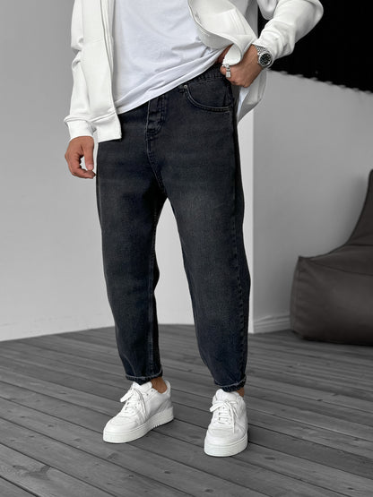 DARK GRAY BOYFRIEND JEAN