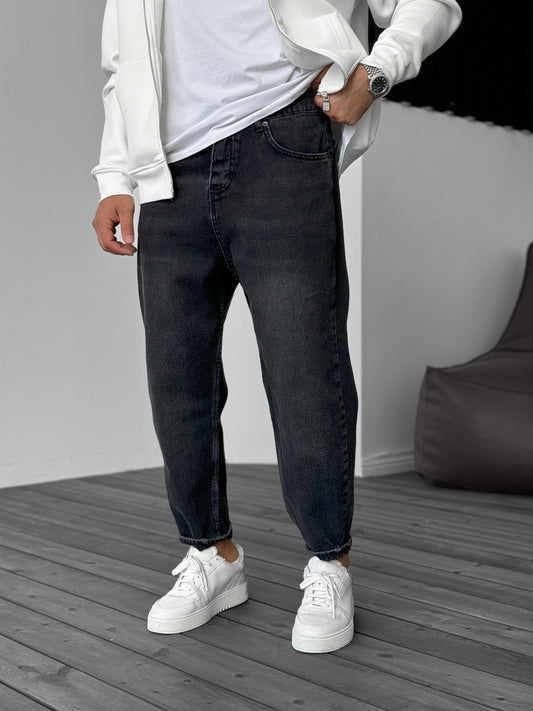 DARK GRAY BOYFRIEND JEAN