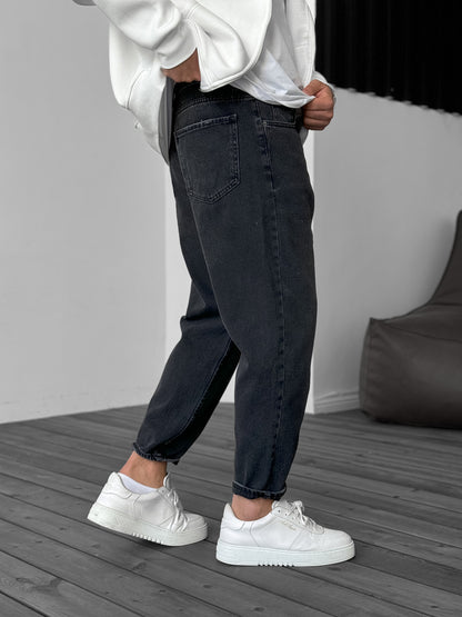DARK GRAY BOYFRIEND JEAN