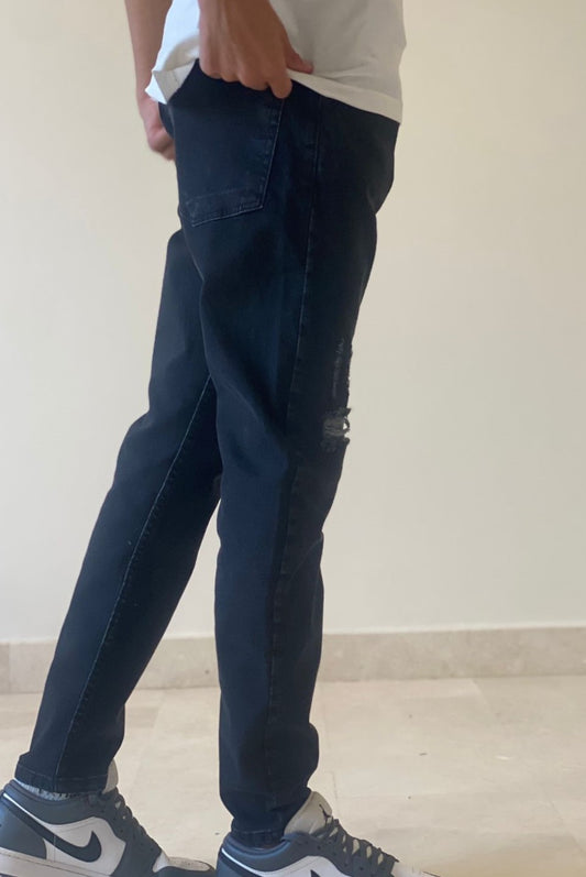 Black Ripped Skinny Fit Jeans