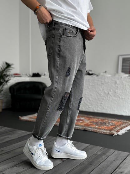 GRAY BOYFRIEND JEAN MEN