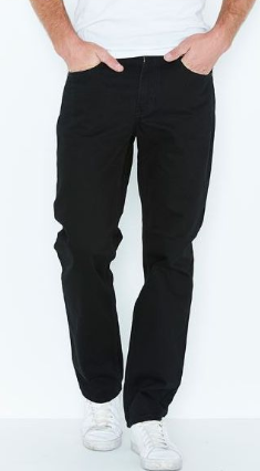 BLACK STRAIGHT FIT JEANS