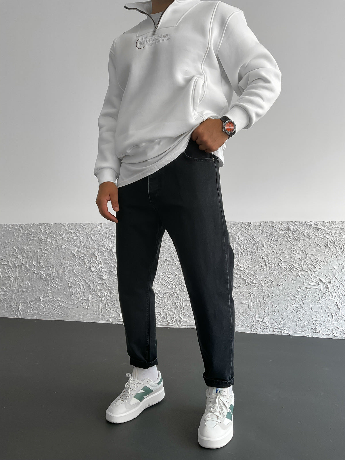 WASHED BLACK BOYFRIEND JEAN