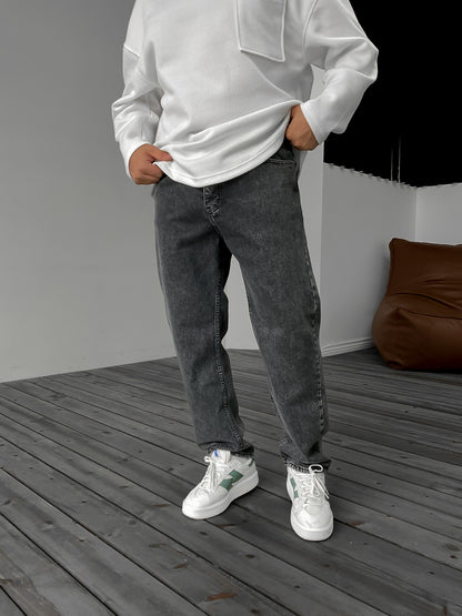 DARK GRAY BAGGY JEAN