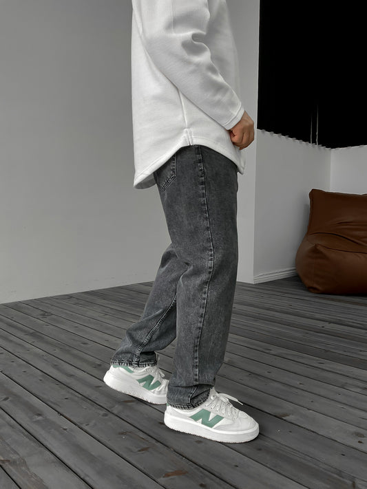 DARK GRAY BAGGY JEAN