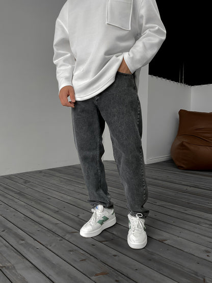 DARK GRAY BAGGY JEAN
