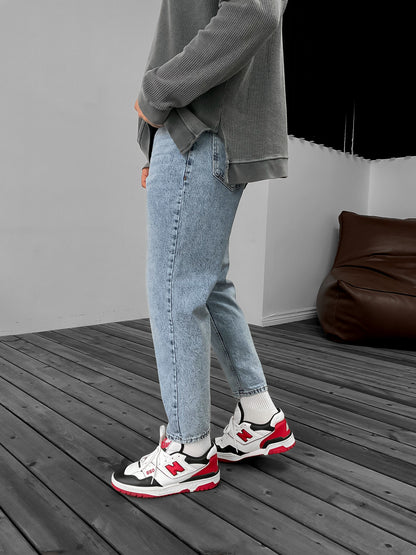 WASHED BLUE ICE BOYFRIEND JEAN