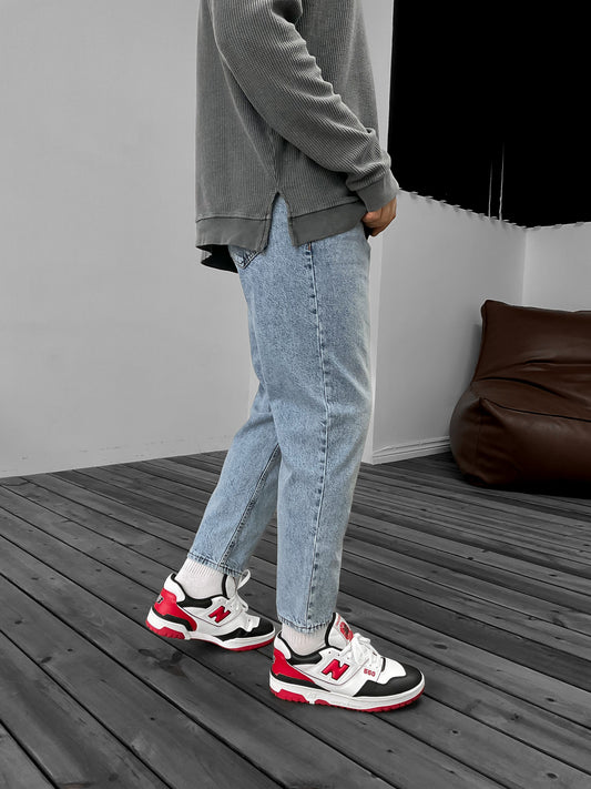 WASHED BLUE ICE BOYFRIEND JEAN